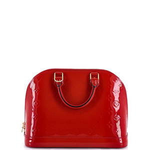 Louis Vuitton PM Alma Handbag Monogram Vernis
